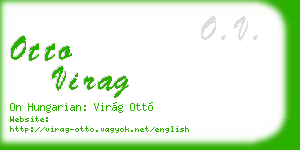otto virag business card