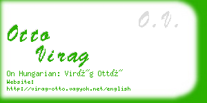 otto virag business card
